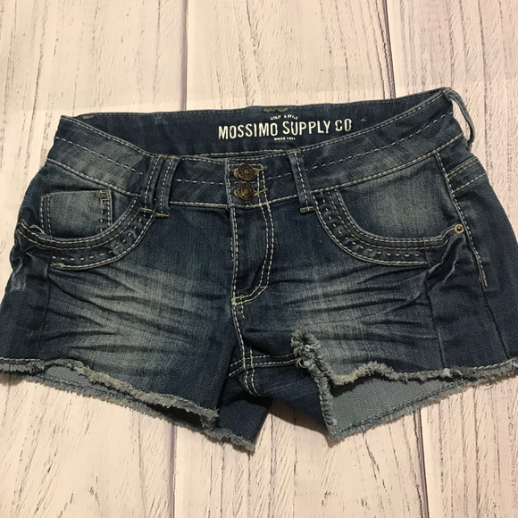 Mossimo Supply Co. Pants - Mossimo Jean Shorts w/ Embroidered Pockets